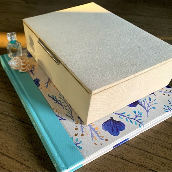 Crate & Barrel Linen Jewelry Box - Picture 3 of 8